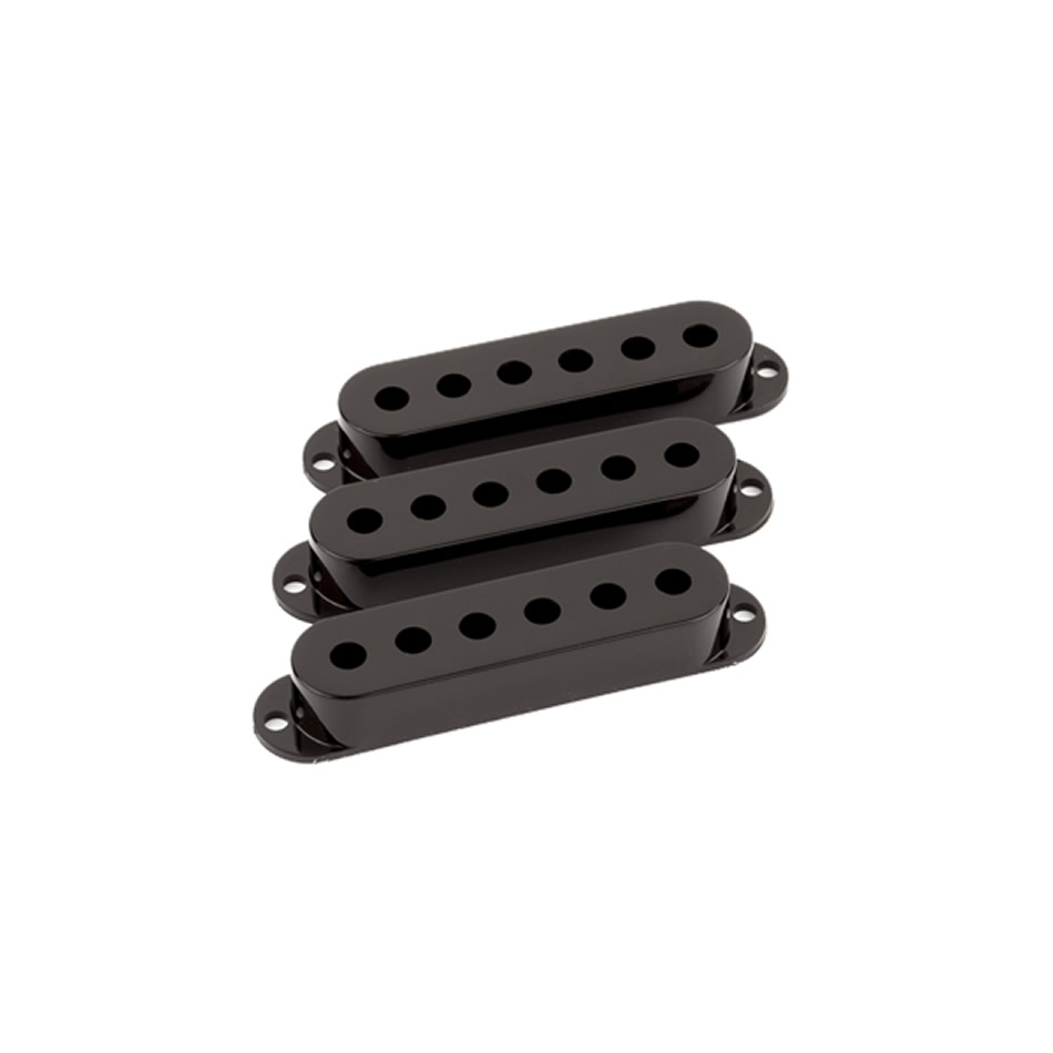 Fender Stratocaster Pickup Covers - Black (Set of 3)