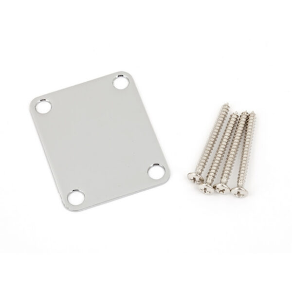 Fender Genuine Vintage Plain Neck Plate - Chrome