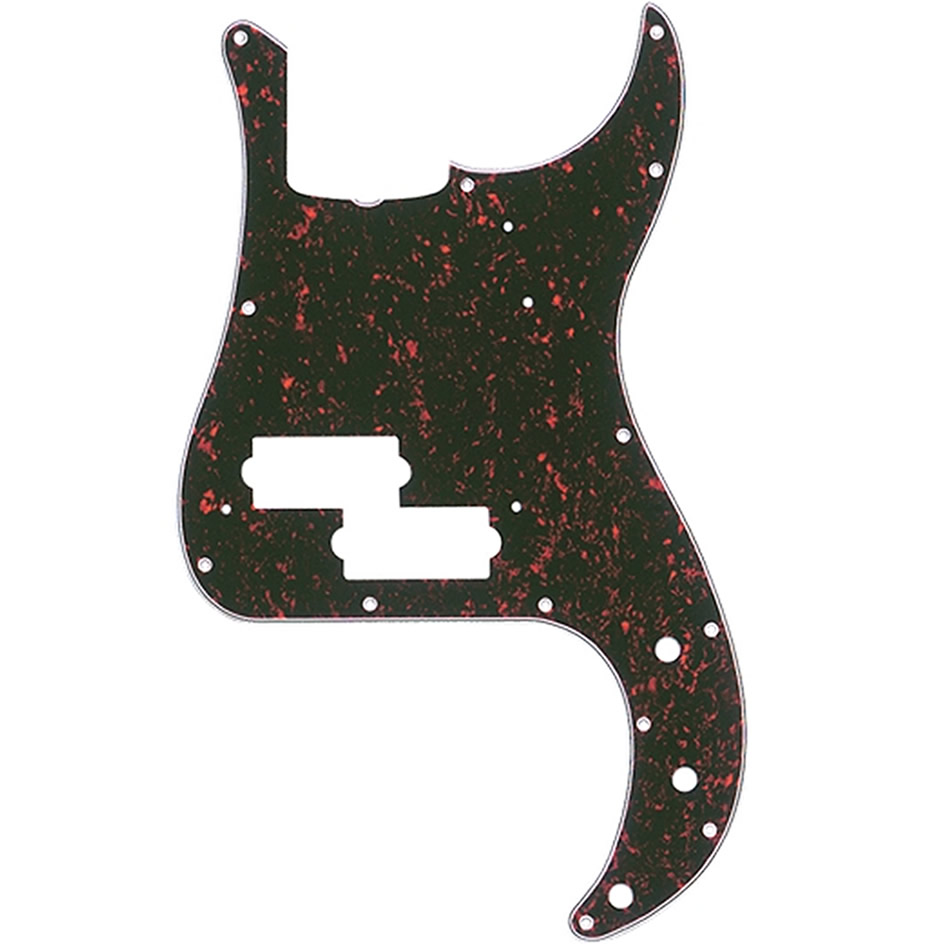 Fender '60s P Bass Pickguard - Tortoise Shell, 13-Hole