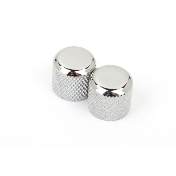 Fender Tele/P Bass Dome Knobs, Chrome (Pair)