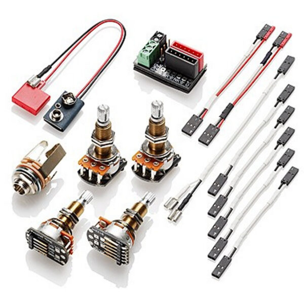 EMG Solderless Wiring Kit – 1-2 Active Pickups, Long Shaft