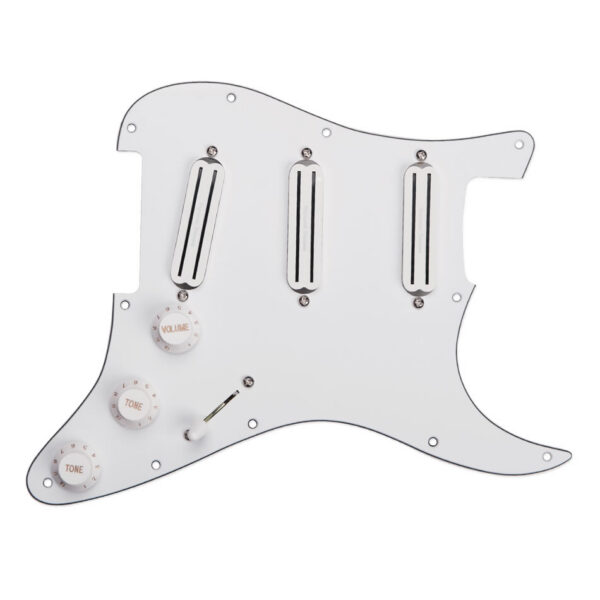 Seymour Duncan Triple Rails Prewired Strat Pickguard - White