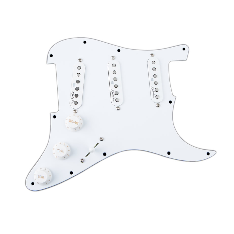Seymour Duncan Jimi Hendrix Loaded Pickguard, Standard Route, White