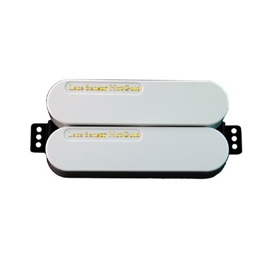 LACE Hot Gold Dually Pickup - Neck/Mid/Bridge - White