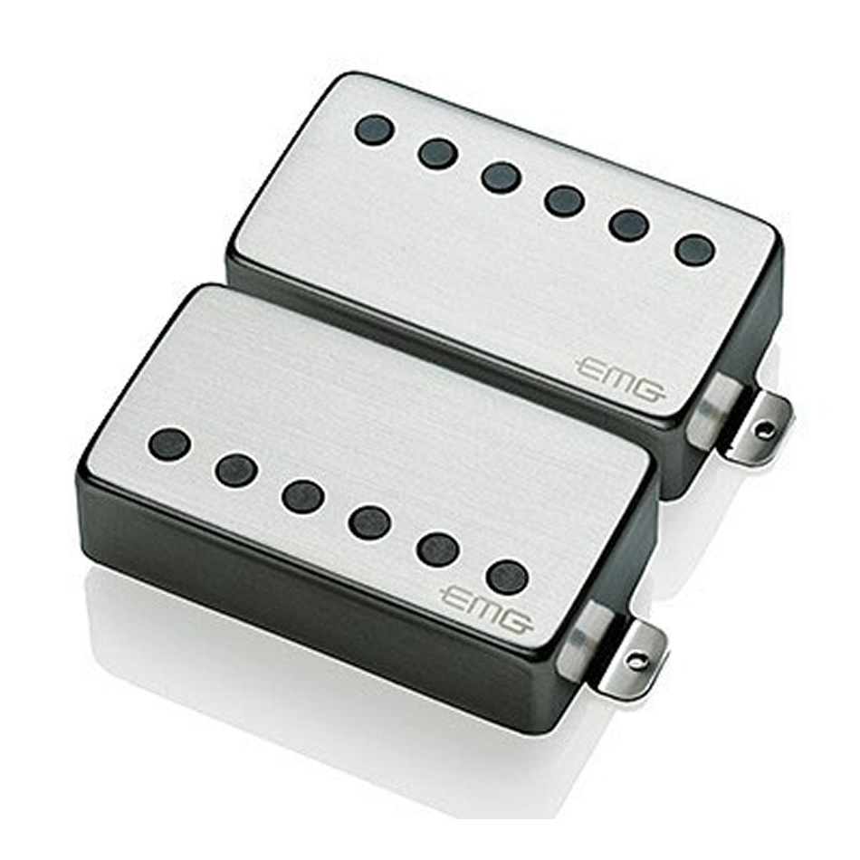 EMG MetalWorks 57/66 Solderless Humbucker Set, Chrome