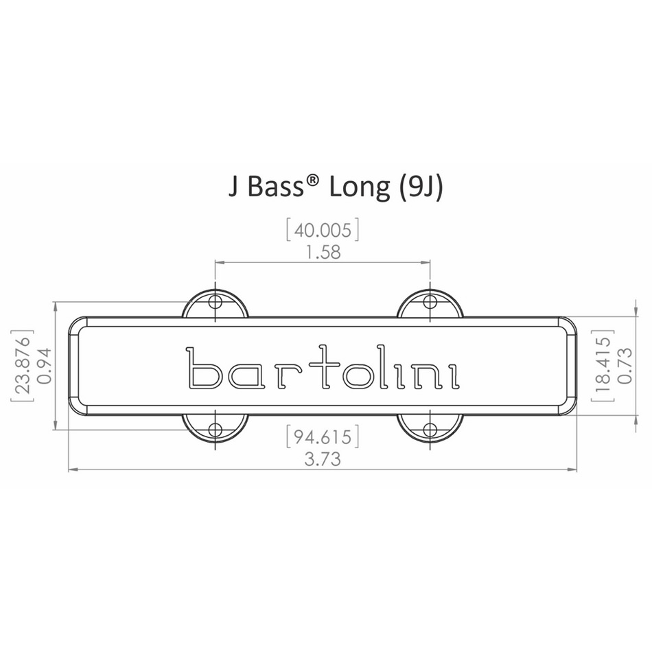 Bartolini 59J1-L 5-String Jazz Bass Bridge Pickup - Image 2