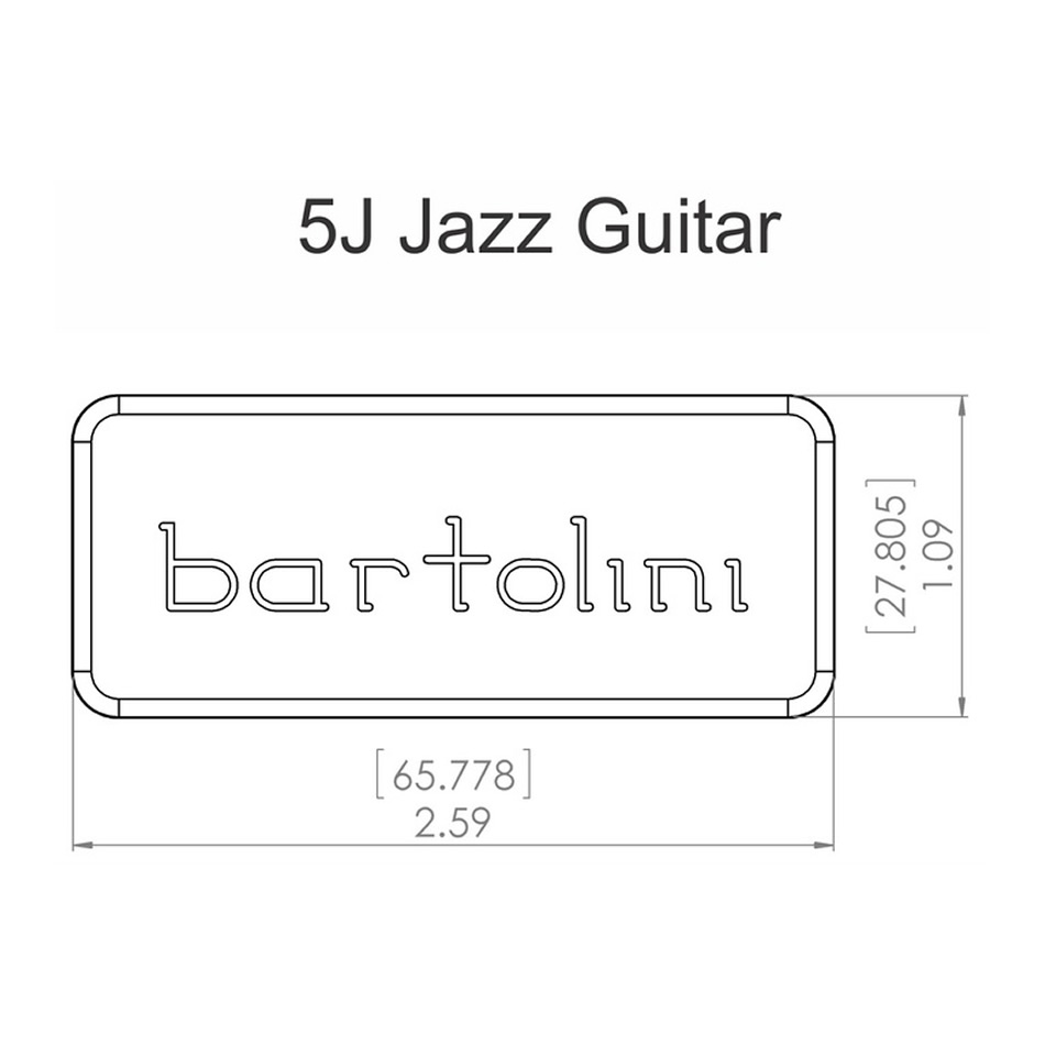 Bartolini 5J-NB Johnny Smith Neck Humbucker, No Bracket - Image 2