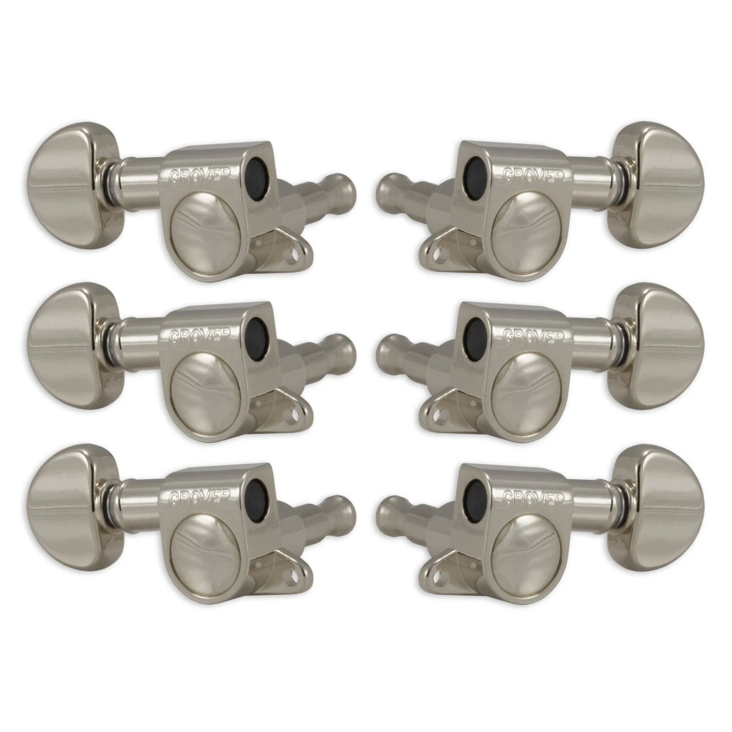 Grover 205-18 Mid-Size Rotomatic Tuners 3x3 – Nickel