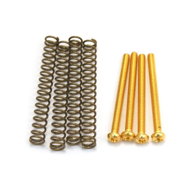 AllParts GS-0012-002 Humbucker Mounting Screws, Gold (4)