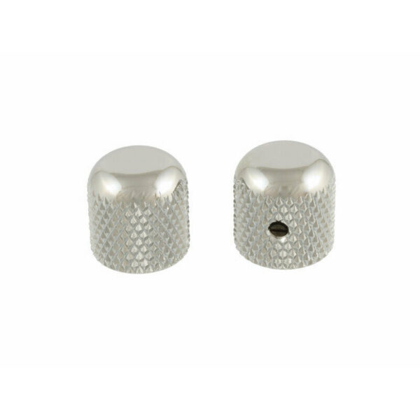 Allparts Chrome Dome Knobs, Knurled - Set of 2