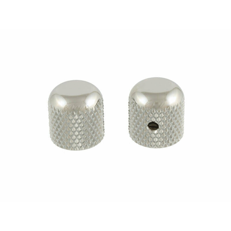 Allparts Chrome Dome Knobs, Knurled - Set of 2