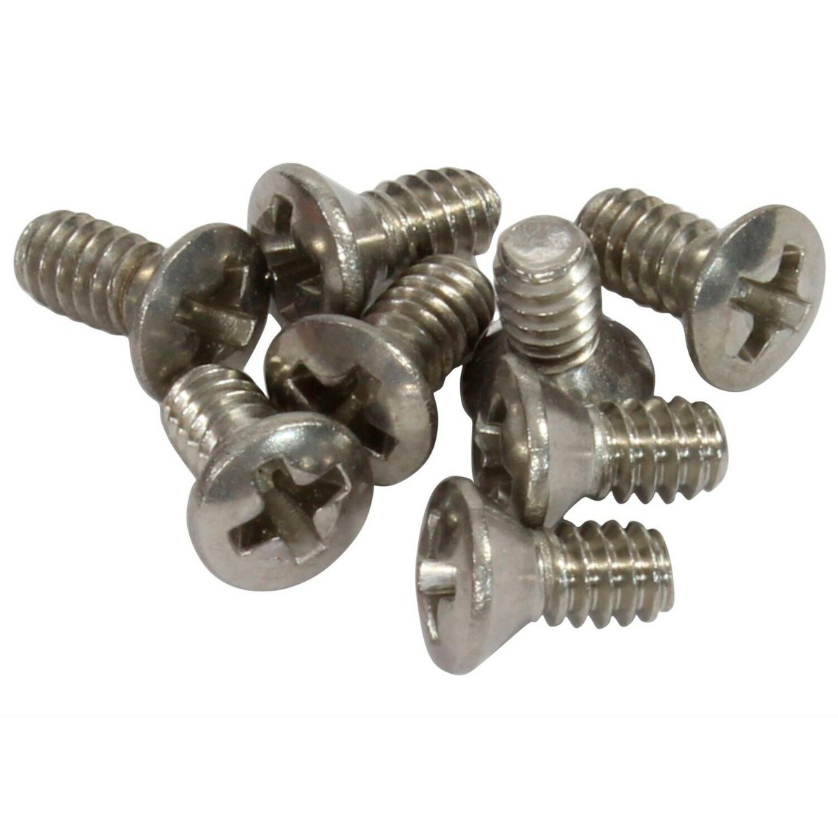Allparts Stainless Slide Switch Mounting Screws (8-Pack) - Image 2