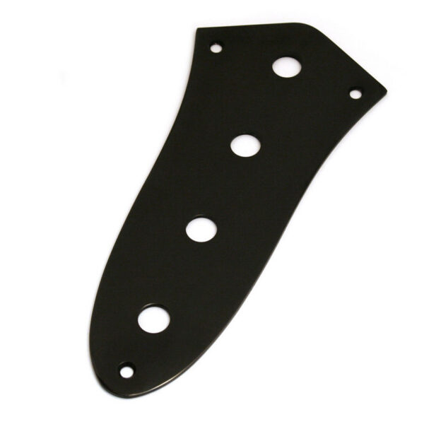 AllParts Jazz Bass 4-Hole Control Plate, Black