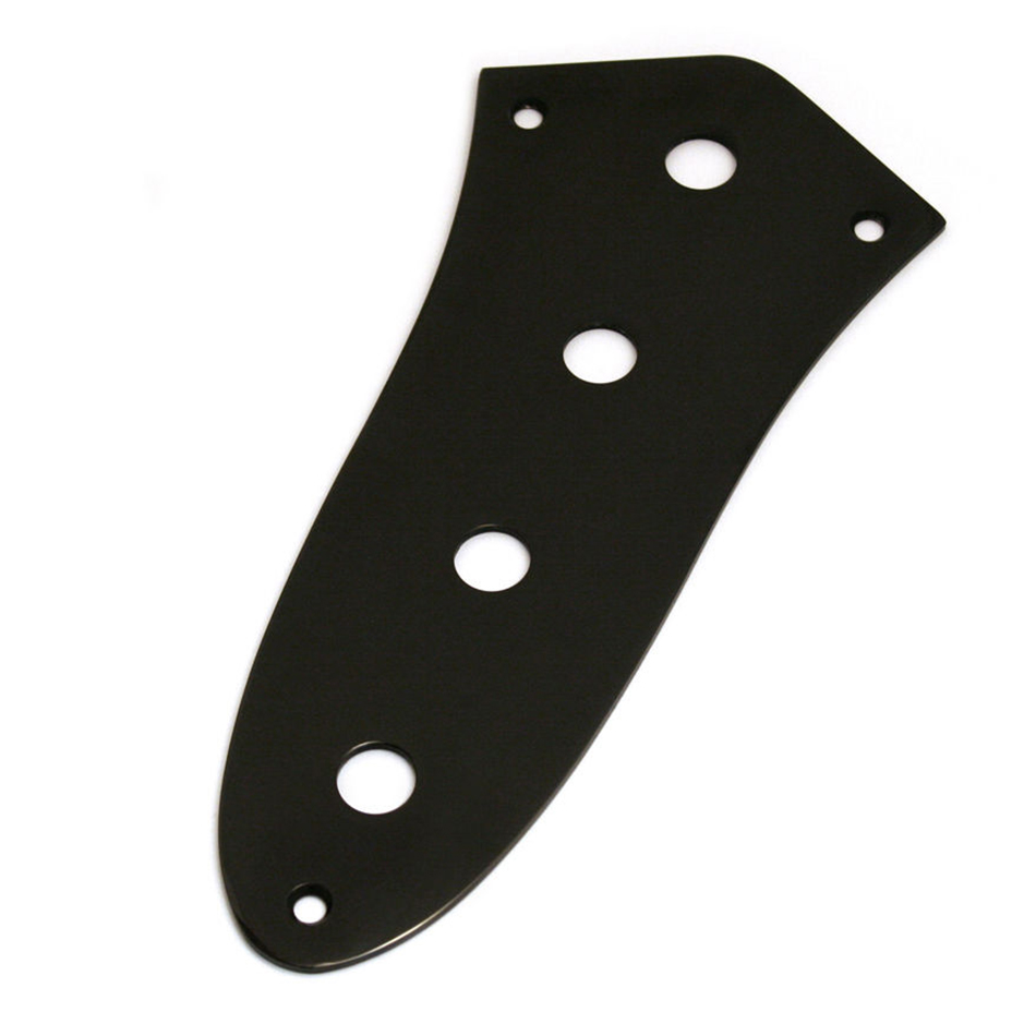 AllParts Jazz Bass 4-Hole Control Plate, Black