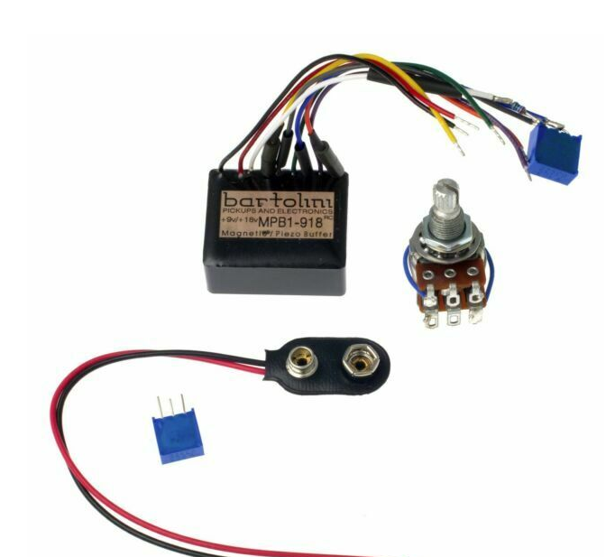 Bartolini MPB1918 Magnetic/Piezo Buffer Preamp, 25K Trim