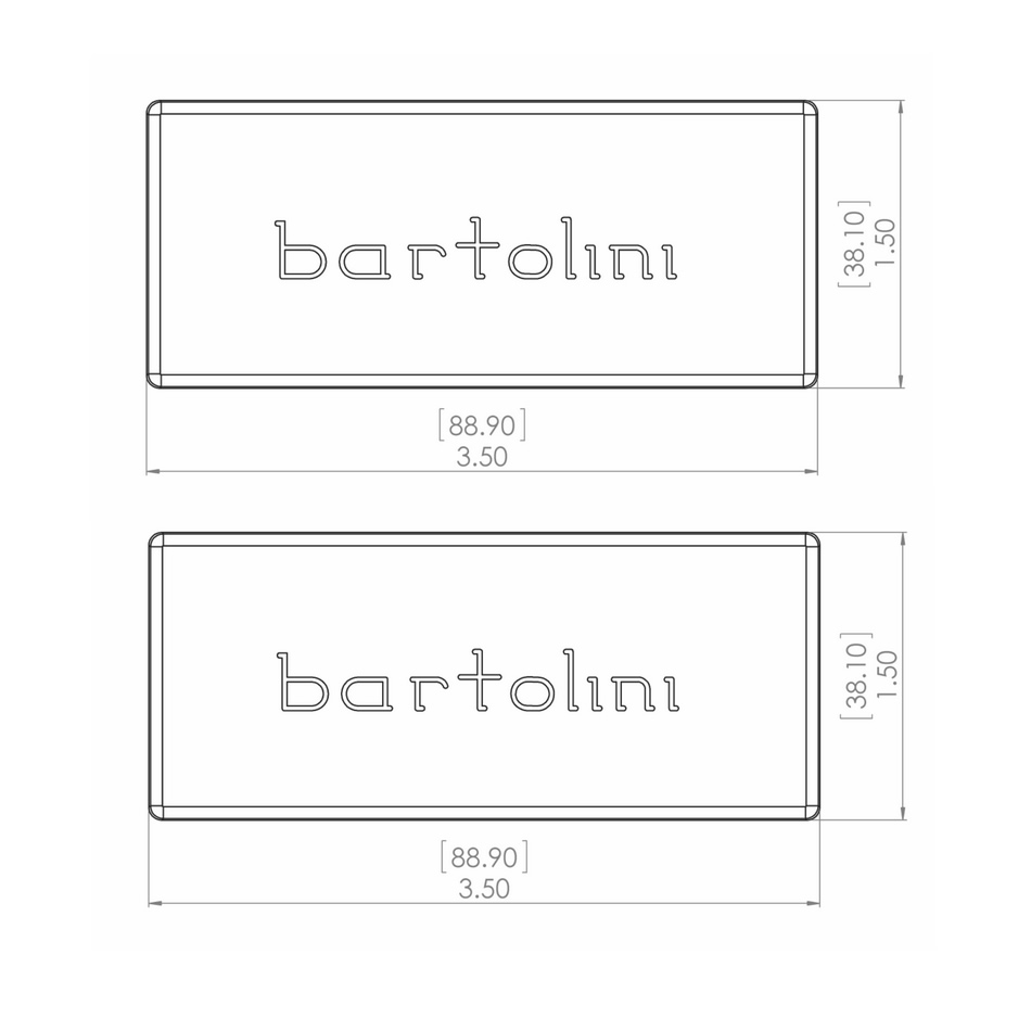 Bartolini M34CBC M3 Soapbar Dual Coil Bass Pickup Set - Image 2