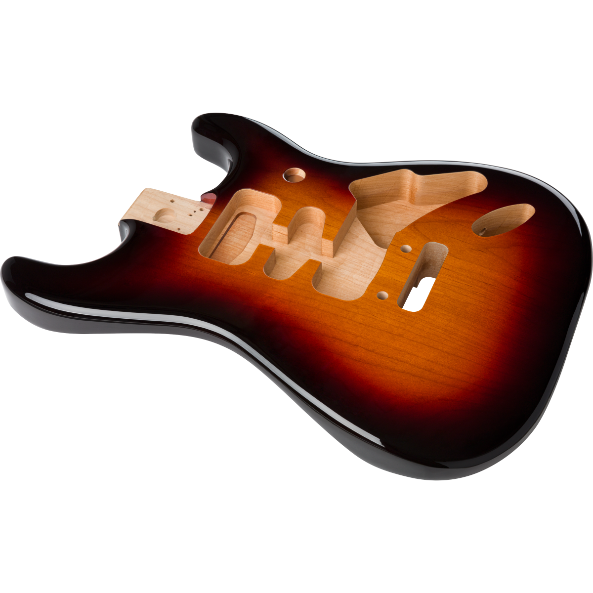 Fender Deluxe Series Strat® Alder Body HSH, 3-Tone Sunburst