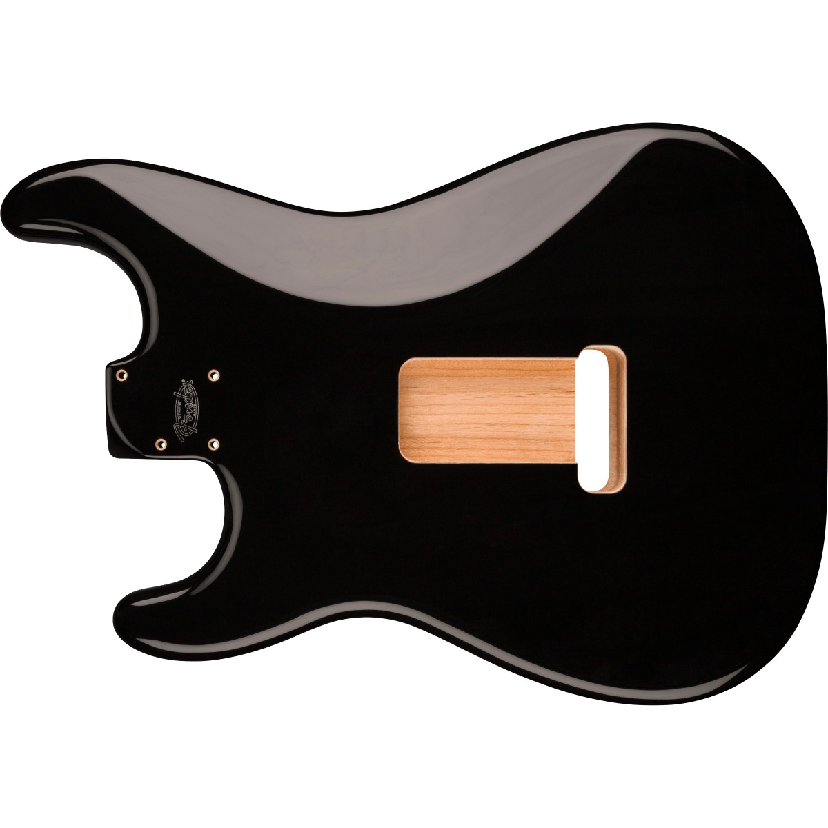 Fender Deluxe Series Strat® Alder Body, HSH, Black - Image 3