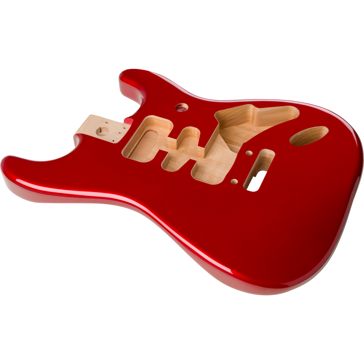 Fender Deluxe Series Strat® HSH Alder Body, Candy Apple Red - Image 2