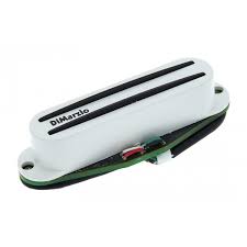 DiMarzio The Cruiser Neck Strat Pickup - White/Nickel Rails