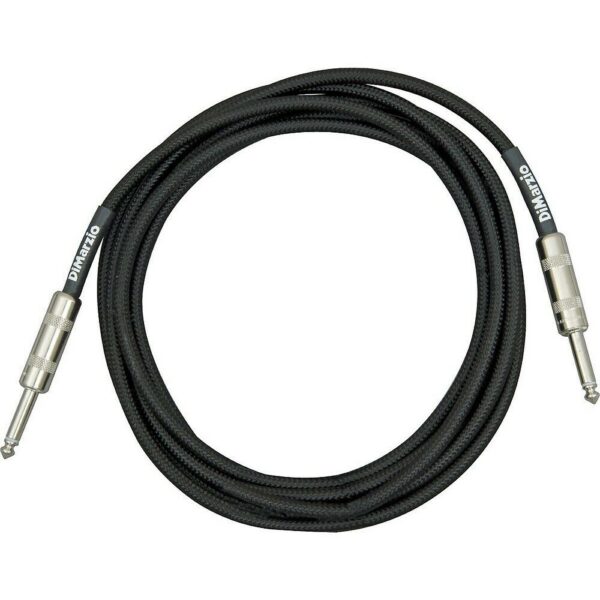DiMarzio EP1710SSBK 10ft Overbraid Cable, Straight