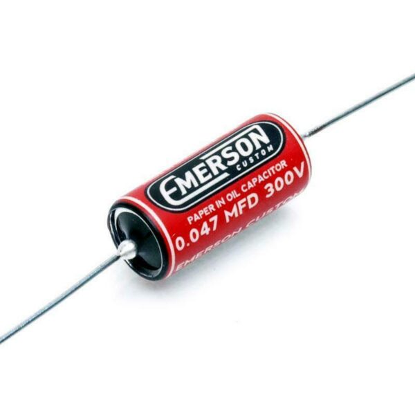 Emerson .047uf 300v Paper In Oil Tone Cap (Red/Creme)
