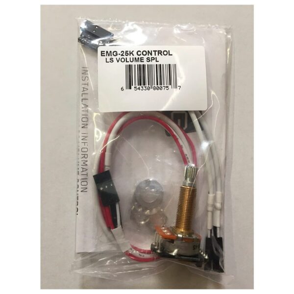 EMG 25K Solderless Tone Pot - Long Split Shaft #3243
