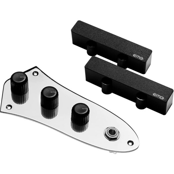 EMG J Solderless Pickup System, Black Control Plate