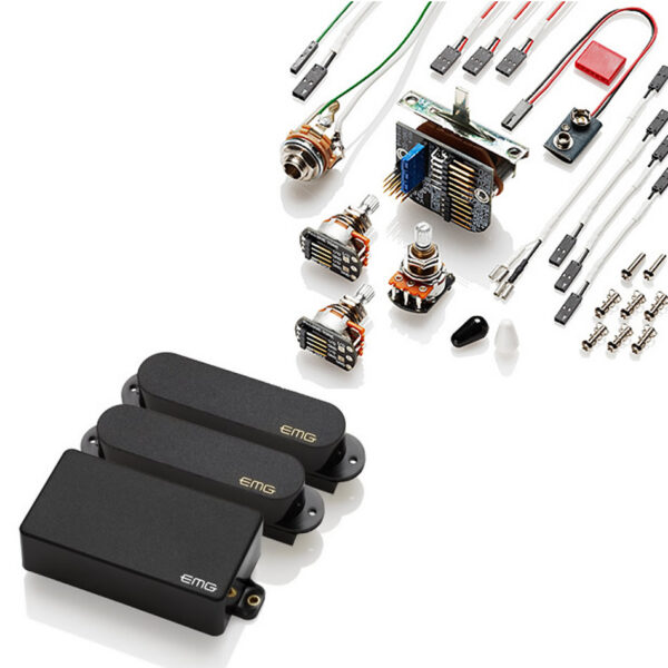 EMG SA/SA/85 HSS Active Pickup Set - Black