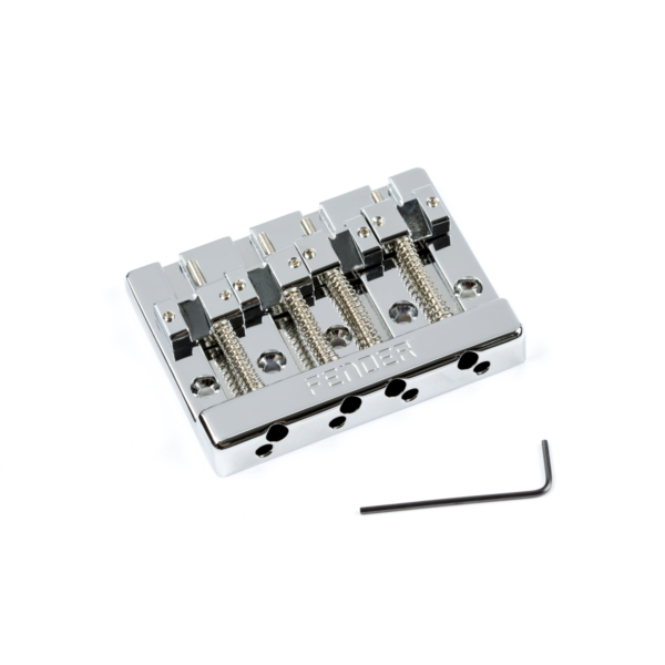 Fender HiMass 4-String Bass Bridge, Zinc Saddles, Chrome