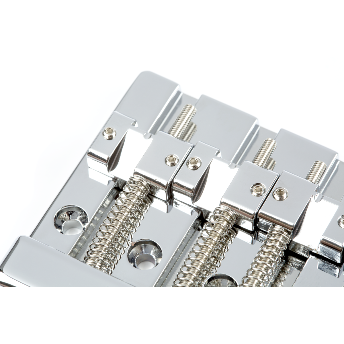 Fender HiMass 4-String Bass Bridge, Zinc Saddles, Chrome - Image 3