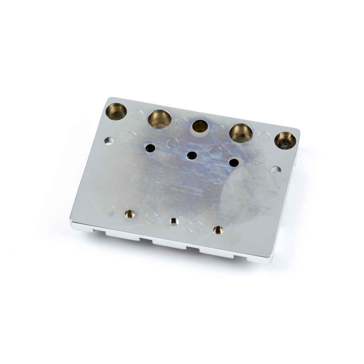 Fender HiMass 4-String Bass Bridge, Zinc Saddles, Chrome - Image 2