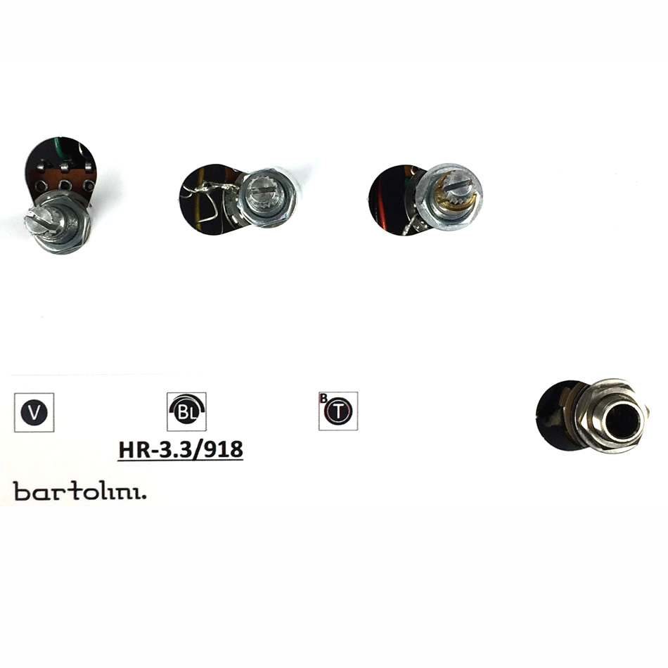 Bartolini HR3.3/918 Pre-Wired Bass Harness 9V/18V - Image 3