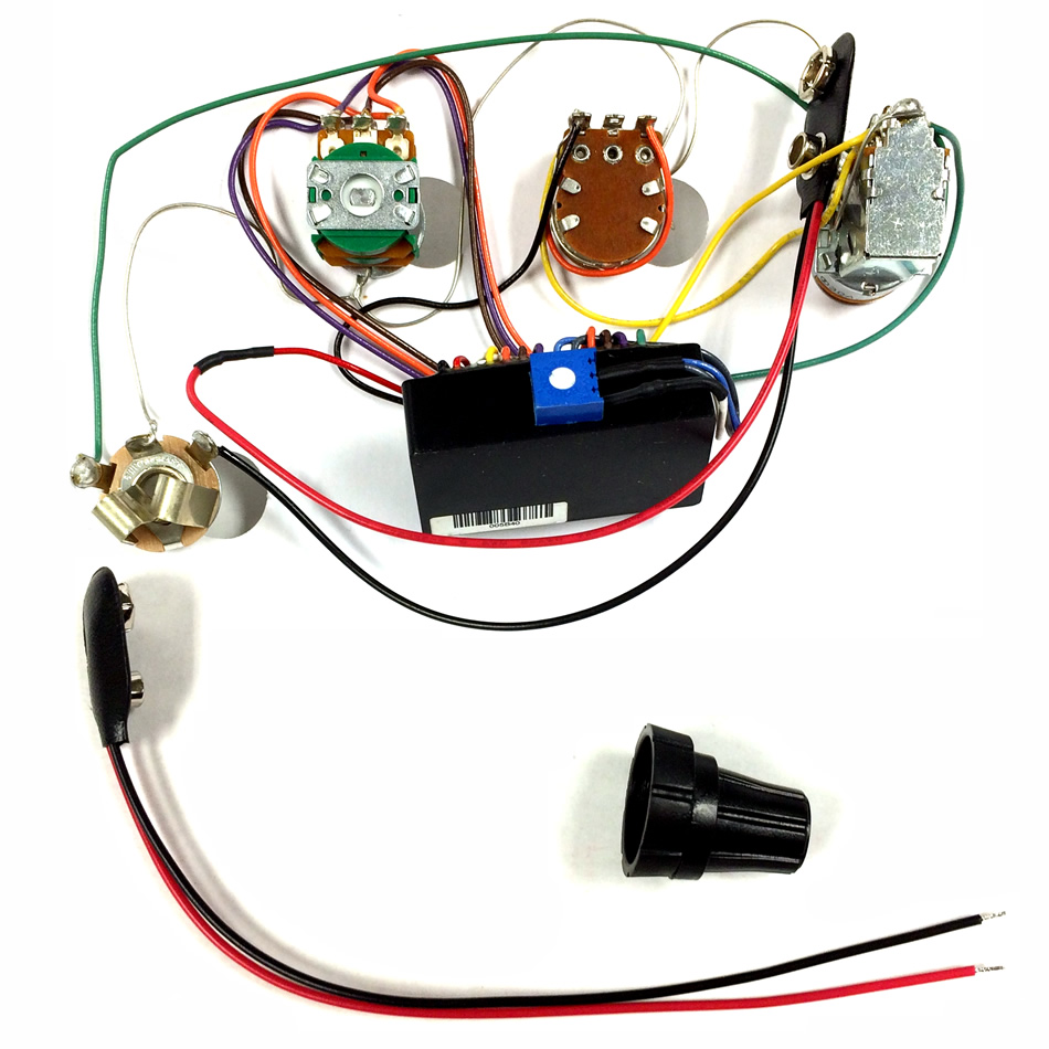 Bartolini HR3.3AP/918 Bass Preamp Wiring Harness - Image 2