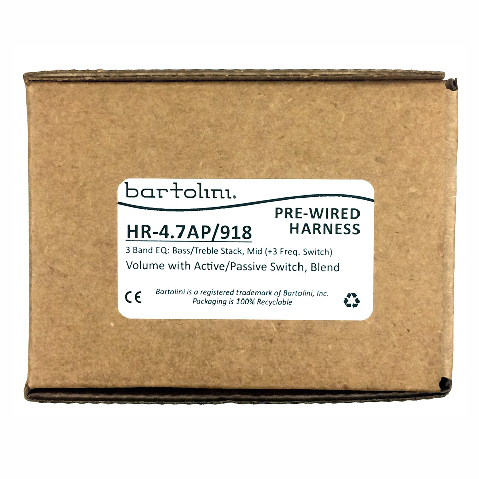 Bartolini HR4.7AP/918 Active/Passive Preamp Harness 3-Band - Image 3