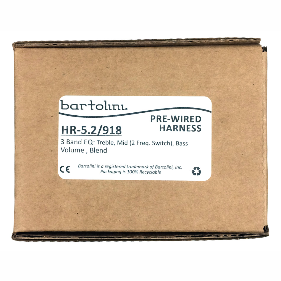 Bartolini HR5.2/918 Pre-Wired Active Bass Preamp Harness - Image 3