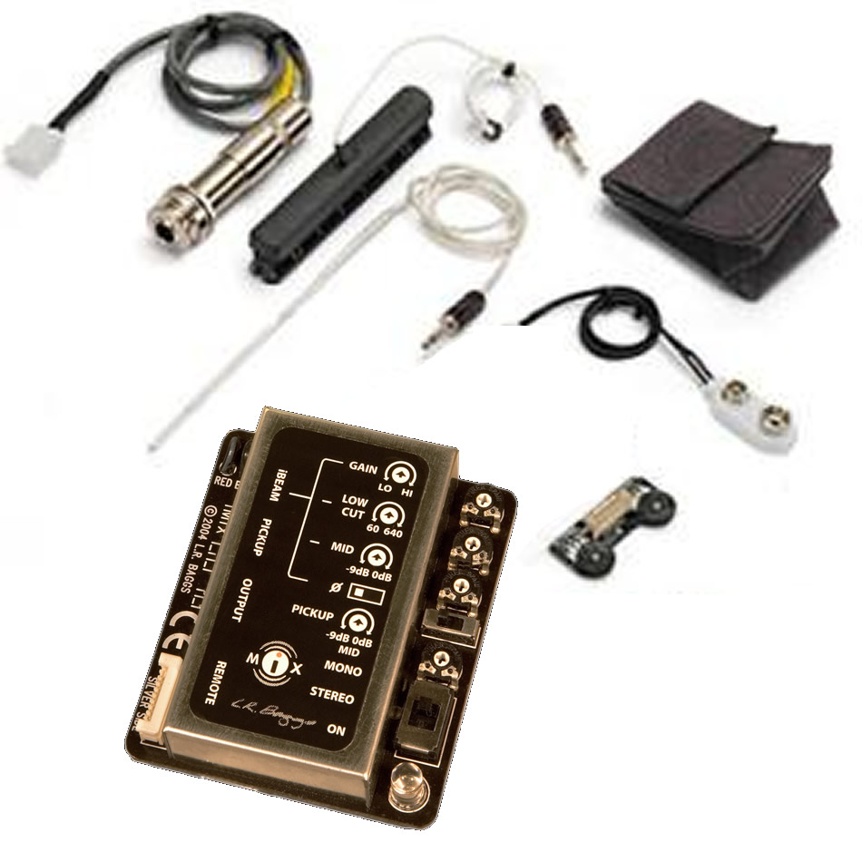 L.R. Baggs iMix Preamp Mixer with iBeam & Element