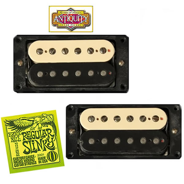 Seymour Duncan Antiquity JB/Jazz Set (Zebra) + Strings