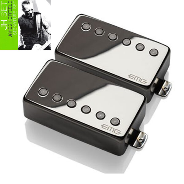 EMG James Hetfield JH Signature Pickup Set - Black Chrome