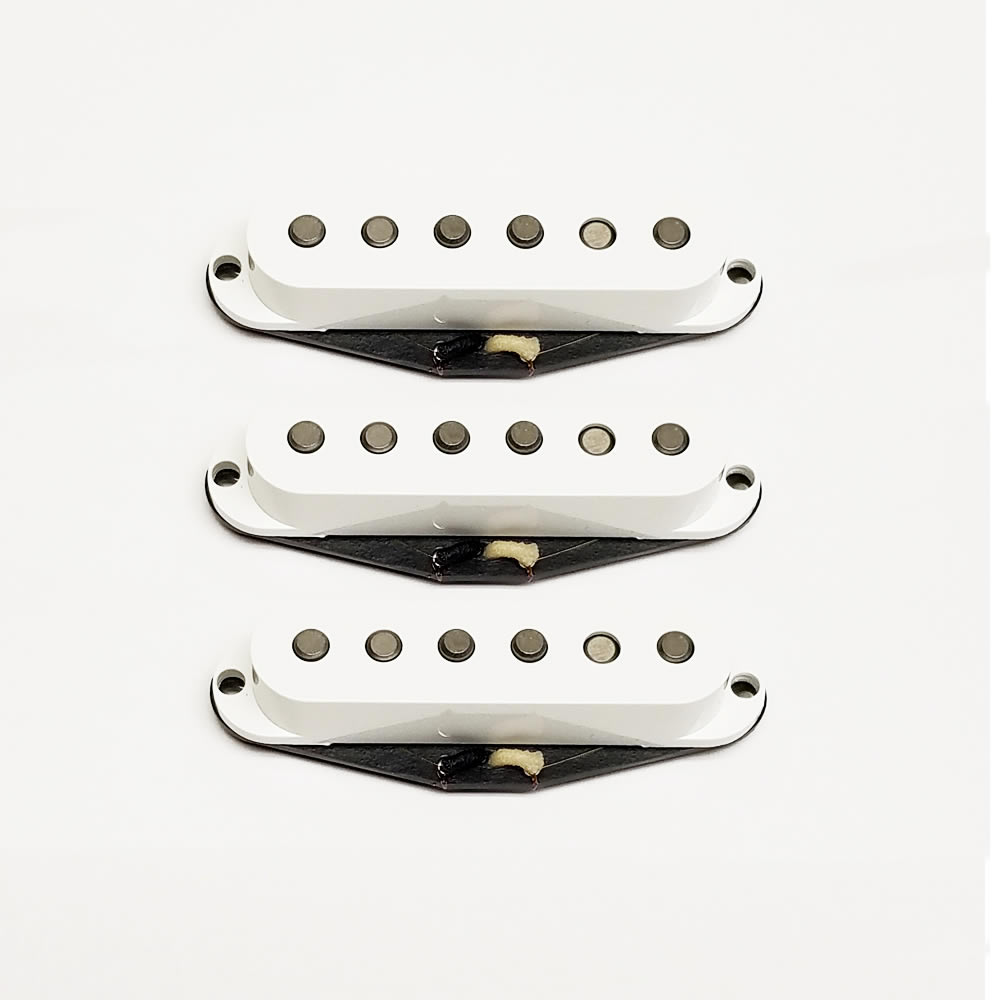 Klein Jazzy Cat Strat Pickup Set – White