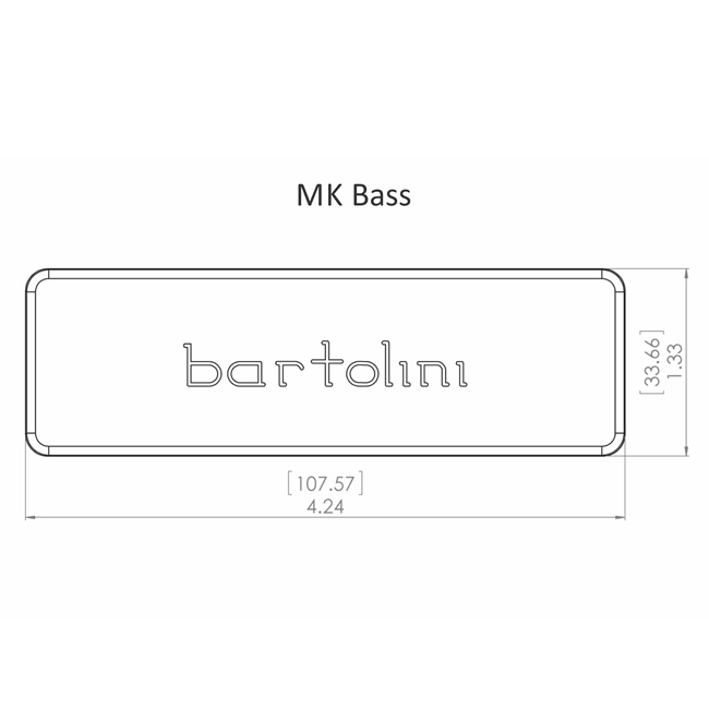 Bartolini MK4CBC-B MK Soapbar Bass Humbucker - Image 2