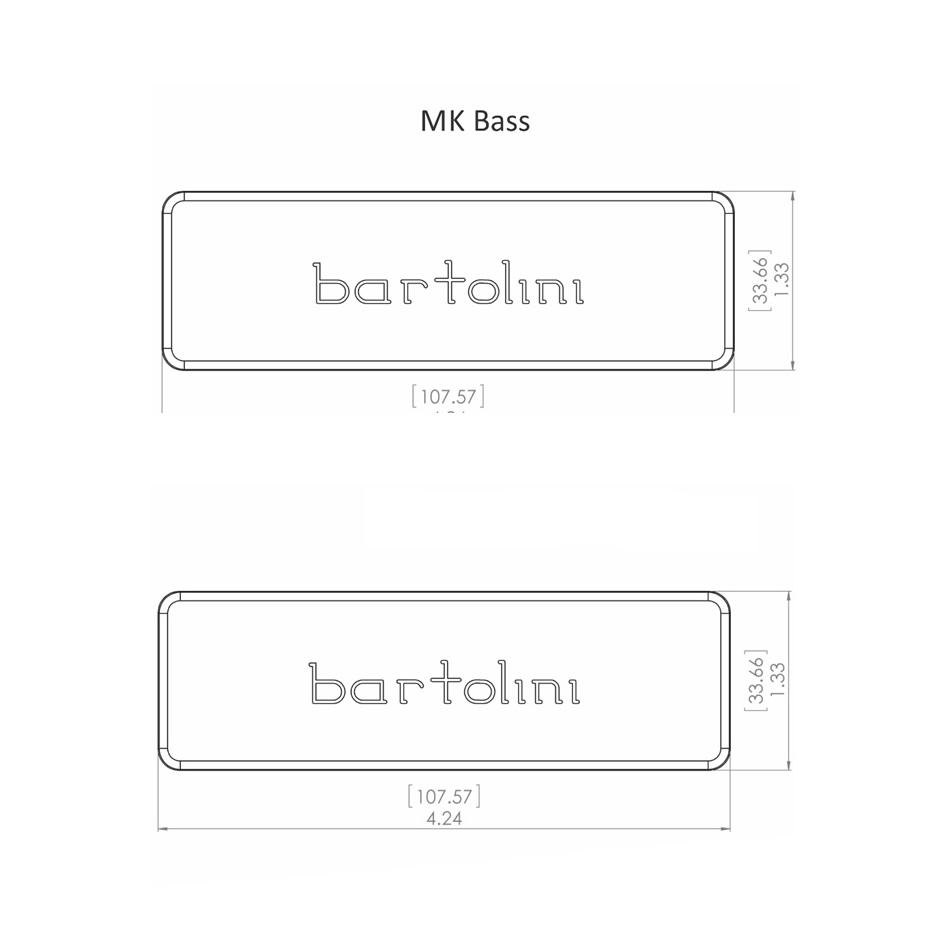 Bartolini MK5CBC 5-String Classic Bass Soapbar Set - Image 2