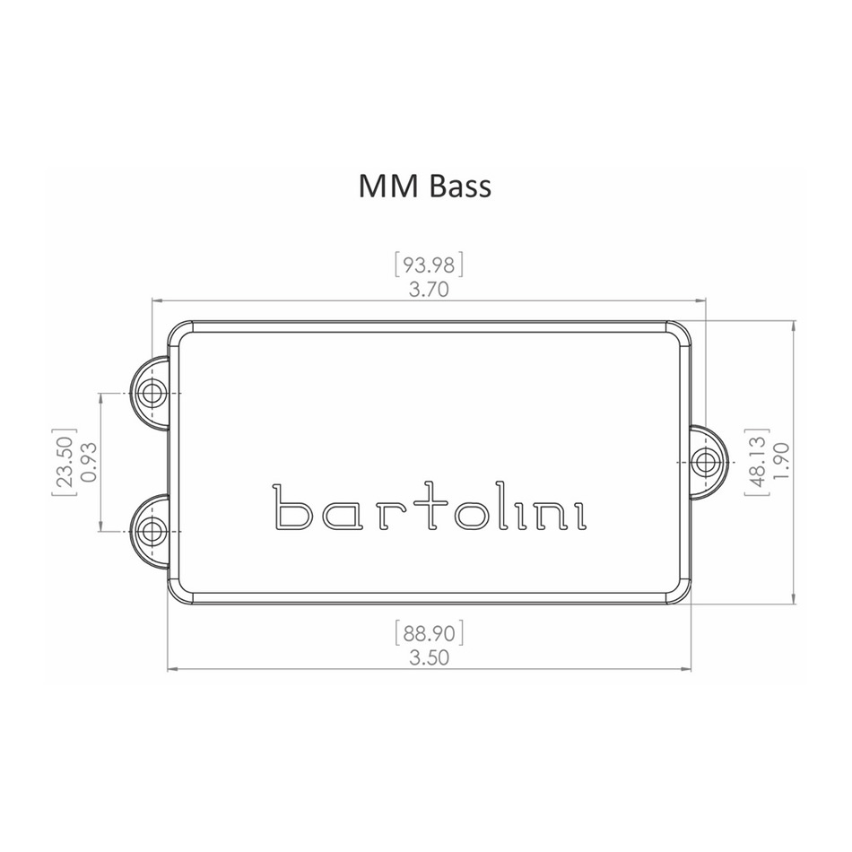 Bartolini MMC Dual Coil Bridge Pickup – Music Man 4-String - Image 2