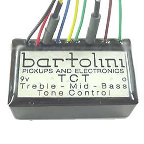 Bartolini NTCT 3-Band Preamp, 400Hz Mid-Cut, 9V