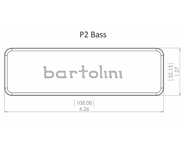 Bartolini P25CBC-B P2 Soapbar Bass Pickup – Neck, 5-String - Image 2