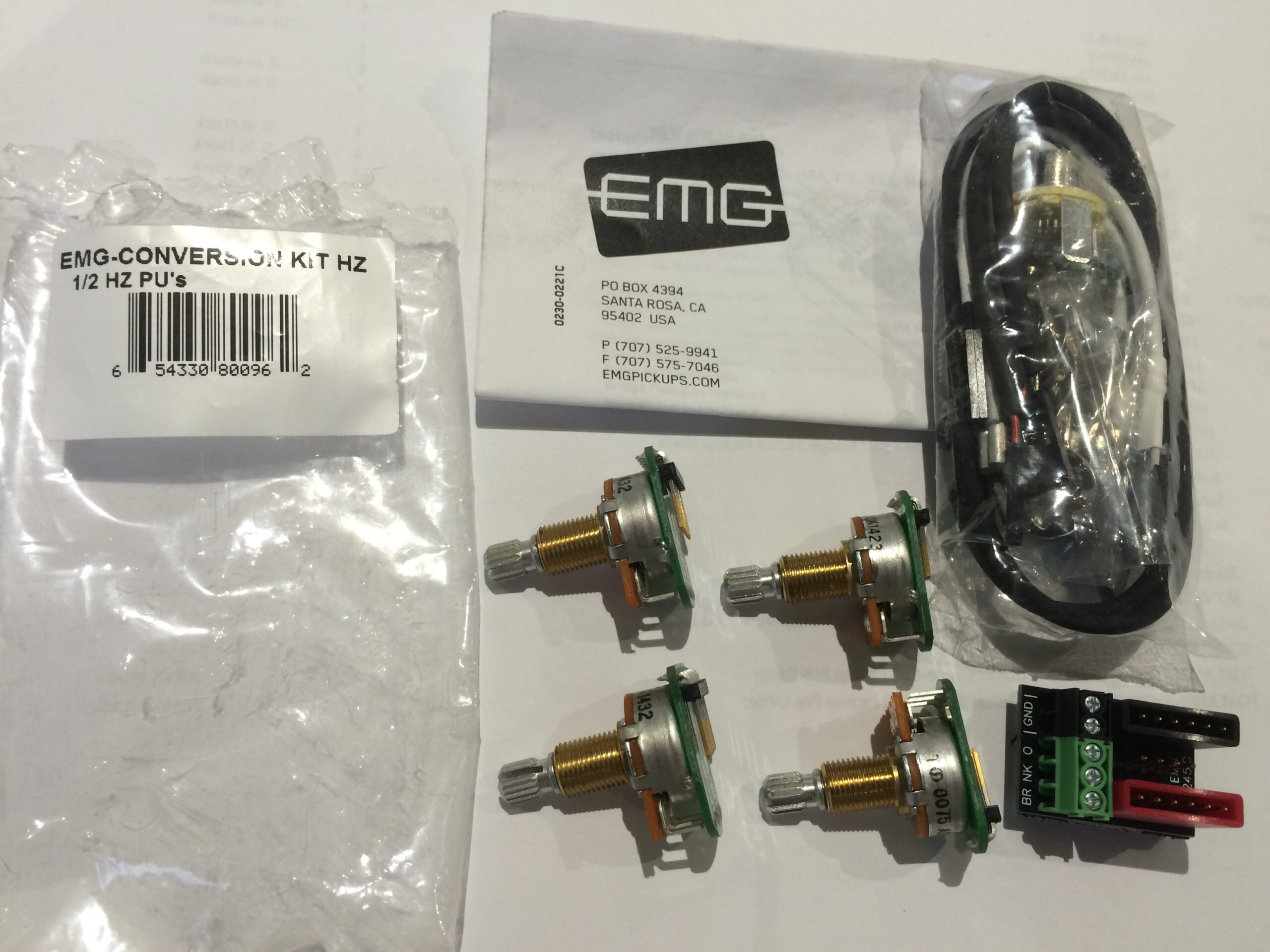 EMG Solderless Wiring Kit – Passive HZ Humbuckers - Image 2