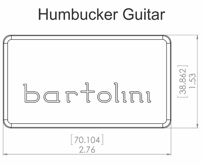 Bartolini PBF-57 Jazz Humbucker Bridge Pickup – Black - Image 2