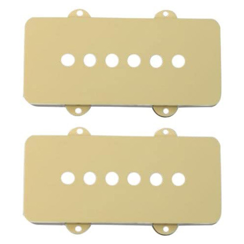 Fender Jaguar Pickup Covers, Aged White Plastic (Pair)