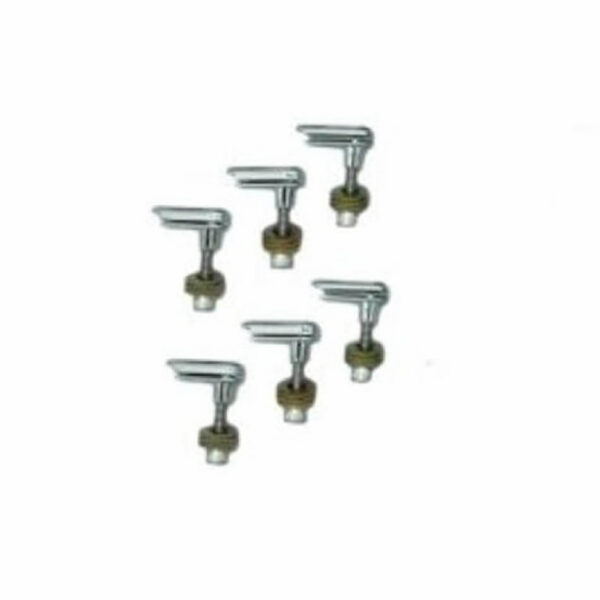 Power Pins 6-String Bridge Pin Upgrade System - Chrome