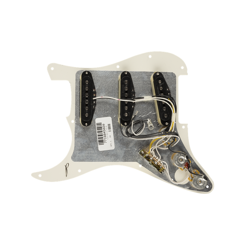 Fender Pre-Wired Strat Pickguard – Hot Noiseless SSS, Parchment - Image 2